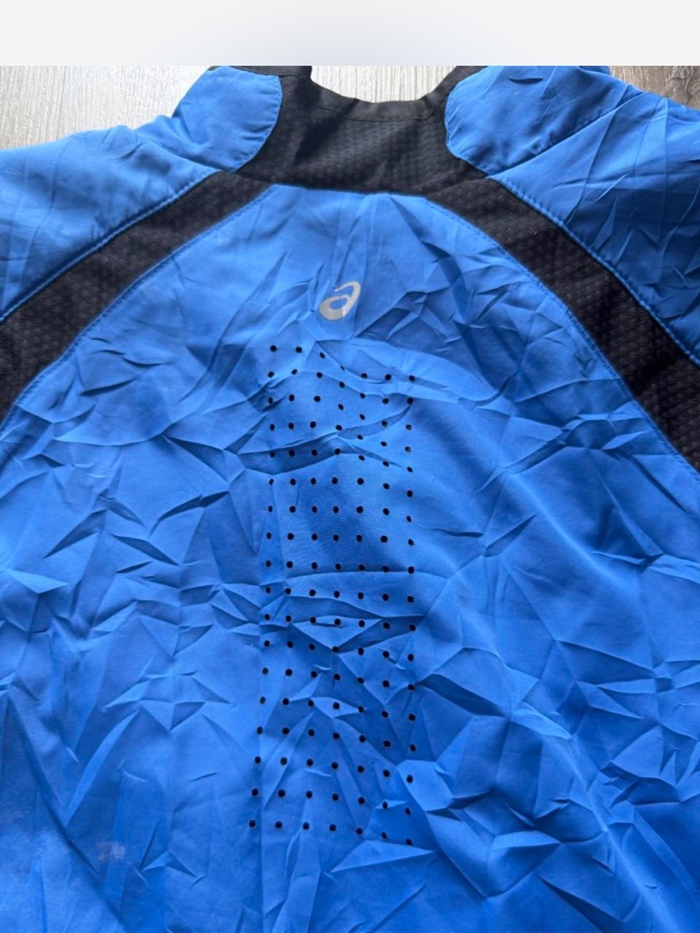 ASICS Blue Men’s Running Vest with Mesh Lining - Picture 4 of 4